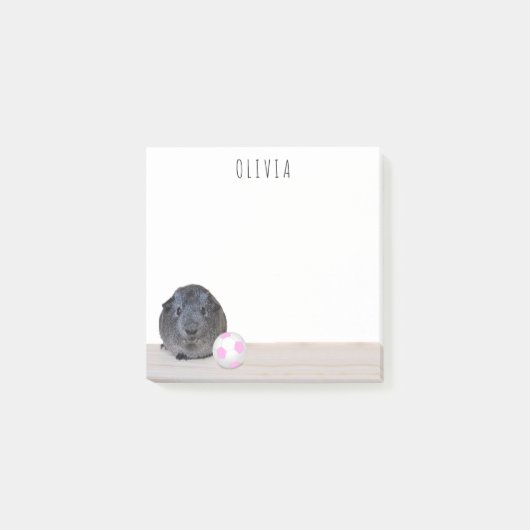 Roze witte Voetbal Guinee naar school Post-it® Notes (Voorkant)