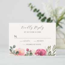 Roze witte Waterverf Bloemen Rozen