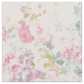 Roze witte waterverf floreel patroon stof (Close Up)