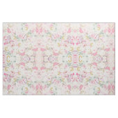 Roze witte waterverf floreel patroon stof (Fat Quarter)