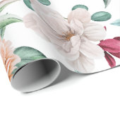 Roze witte Waterverf pony's Cadeaupapier (Rol Hoek)