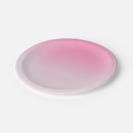 Roze witte, witte tonnaire, elegante aangepaste Sj Papieren Bordje (Gekanteld)