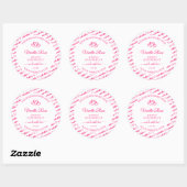 Roze witte Word Cloud Lijst Product Labels harten (Vel)
