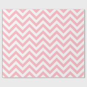 Roze witte XL Chevron ZigZag Pattern Cadeaupapier (Vlak)