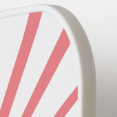 Roze Witte Zon Monogrammed Pickleball Paddle (Links Detail)