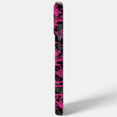 Roze witte zwarte, persoonlijke Damask iPhone Case-Mate iPhone Case (Achterkant / Links)