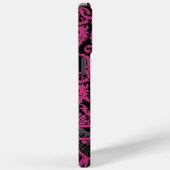 Roze witte zwarte, persoonlijke Damask iPhone Case-Mate iPhone Case (Achterkant / Rechts)
