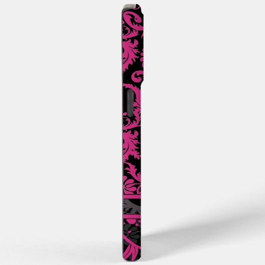Roze witte zwarte, persoonlijke Damask iPhone Case-Mate iPhone Case (Achterkant / Rechts)