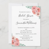 Roze witte zwarte Vrijgezellenfeest van Floral Gre Kaart (Voorkant)