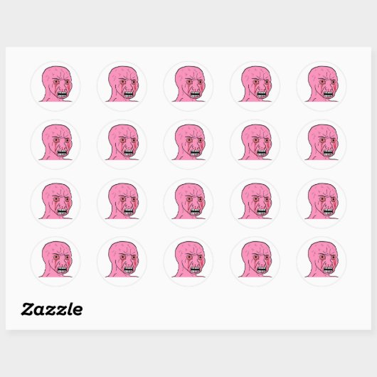 Roze Wojak stickers (Vel)
