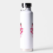 Roze Wolf Head Polygon Design-24531 Waterfles (Rechts)