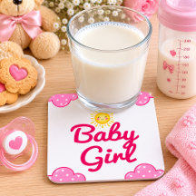 roze wolk babyshower voor meisje