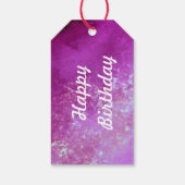 Roze Wolk Effect Cadeaulabel (Achterkant)