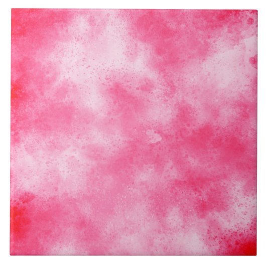 Roze Wolk Effect Keramiek Tegels Tegeltje (Voorkant)