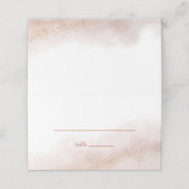 Roze wolk gouden bruiloft plaatskaartje (Buitenkant ongevouwen)