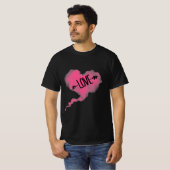 Roze wolk hart T-shirt (Voorkant volledig)