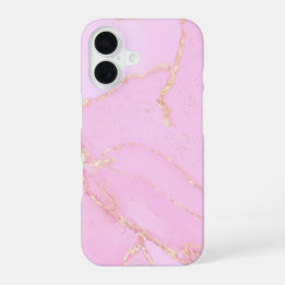Roze wolk met glitter iPhone 16 hoesje