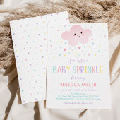 Roze Wolk Rainbow Baby Sprinkle Kaart