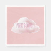 Roze wolk servet (Voorkant)