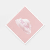 Roze wolk servet (Hoek)