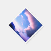 Roze wolk servet (Hoek)
