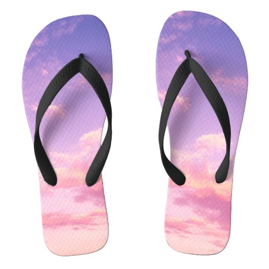 Roze wolk teenslippers (Voetbed)