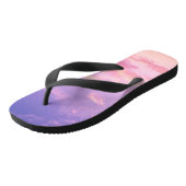 Roze wolk teenslippers (Schuin)