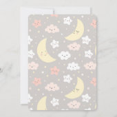 Roze wolken Baby shower Kaart (Achterkant)