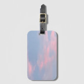  roze wolken bagagelabel (Voorkant (verticaal))