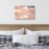 Roze Wolken & Blue Sky Natuur Verpakt Canvas (Insitu (Slaapkamer))