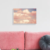 Roze Wolken & Blue Sky Natuur Verpakt Canvas (Insitu (Woonkamer))