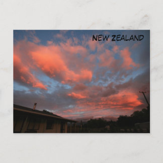 Roze wolken briefkaart