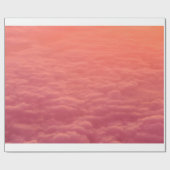 Roze wolken cadeaupapier (Vlak)