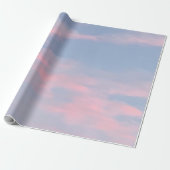  roze wolken cadeaupapier (Uitgerold)