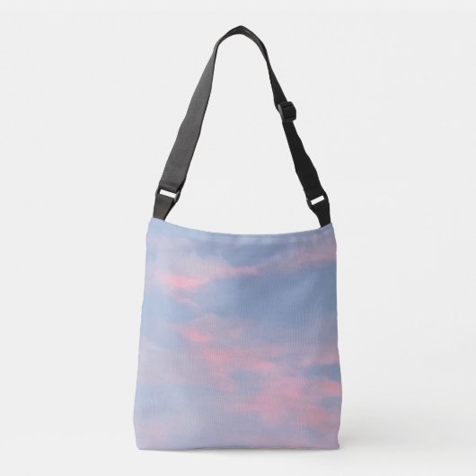 roze wolken crossbody tas (Voorkant)