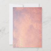 Roze wolken Dreamweaver Celestial Sky Baby shower Kaart (Achterkant)