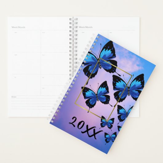 Roze wolken en butterflies Planner (Display)