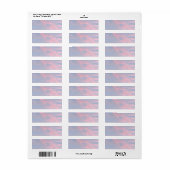 roze wolken etiket (Full Sheet)