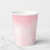 Roze wolken Feest Papieren Bekers (Achterkant)