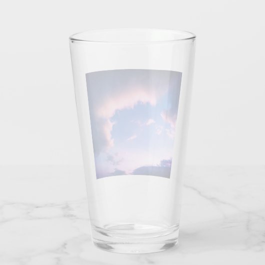 Roze wolken glas (Achterkant)