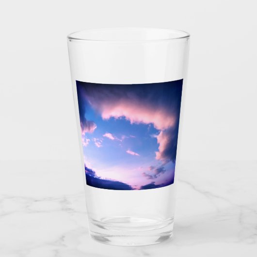 Roze wolken glas (Voorkant)