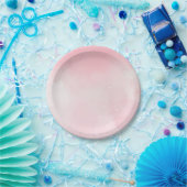 Roze Wolken Glitter Papieren Bordje (Feest)