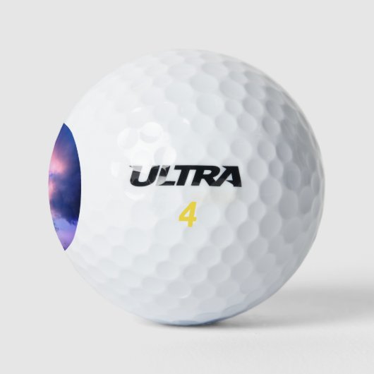 Roze wolken golfballen (Logo)