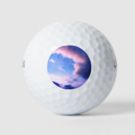 Roze wolken golfballen