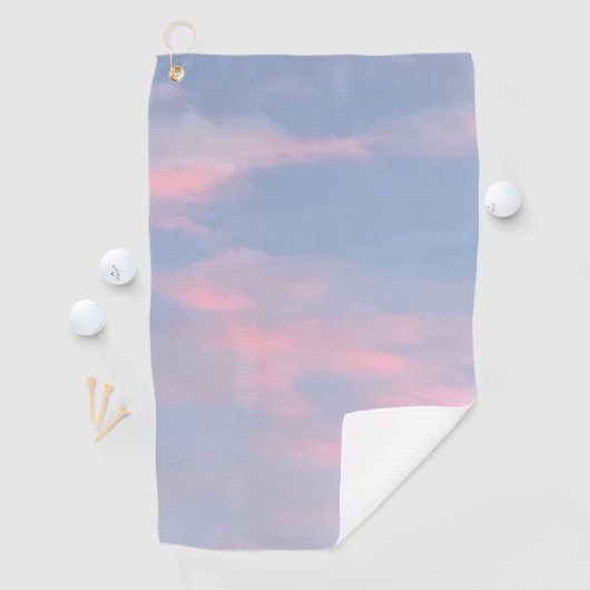  roze wolken golfhanddoek (Insitu)