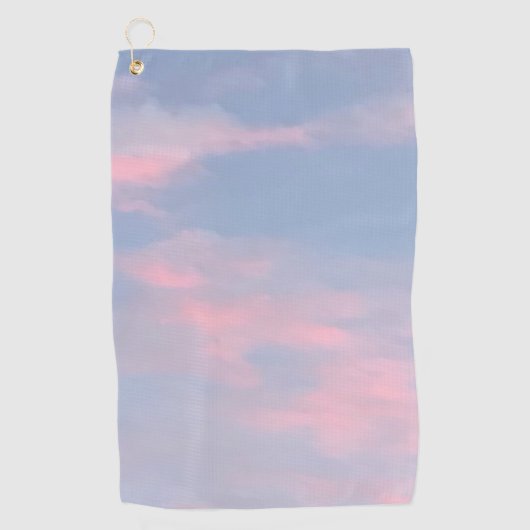  roze wolken golfhanddoek (Voorkant)