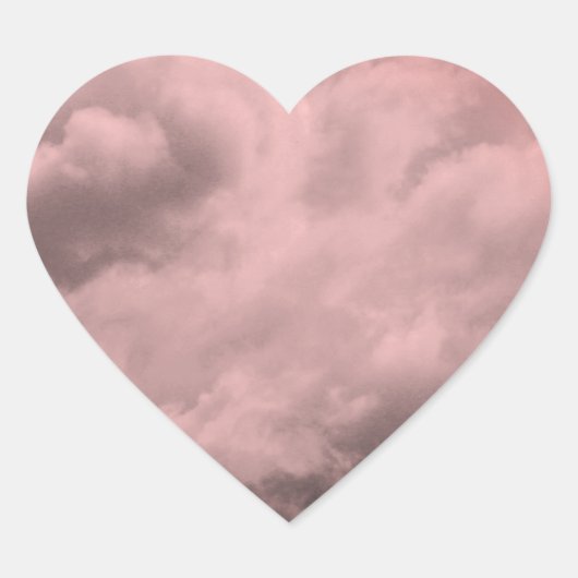 ROZE WOLKEN HART STICKER (Voorkant)