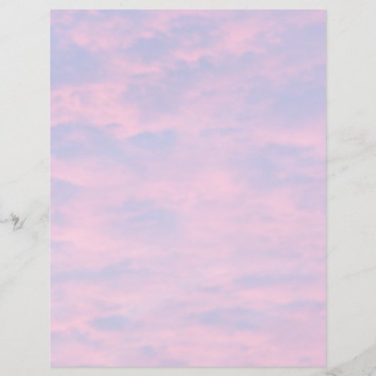 Roze wolken in blauw-hemelpapier (Voorkant)
