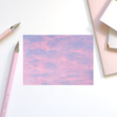 Roze wolken in de blauwe hemel post-it® notes