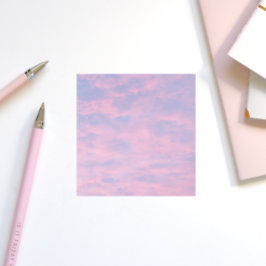 Roze wolken in de blauwe hemel post-it® notes